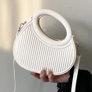 Однотонная луксозна дизайнерска чанта, модерна чанта-месинджър, универсални чанти през рамо от изкуствена кожа, новост 2023 г., женствена чанта през рамо